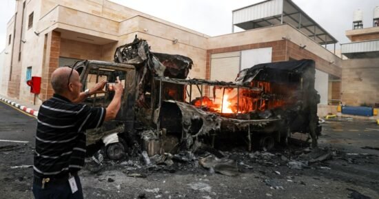 Masked Israeli settlers attack Palestinian villages and IDF soldiers in the West Bank