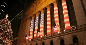 U.S. stocks hover at record highs in quiet trading after the Christmas holiday