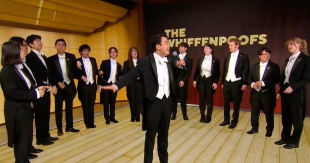 The Yale Whiffenpoofs perform for CBS News