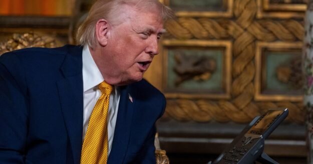 Trump promises to guard against “bad Santa” and touts “clean, beautiful coal” in Christmas Eve calls with kids