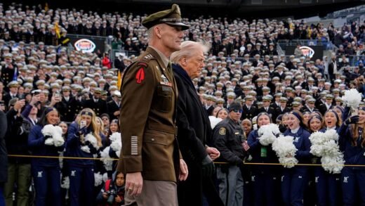 Trump arrives at Army-Navy game amid deadly Syrian ambush on US troops
