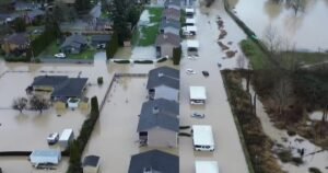 Homes swamped after levee is breached in Washington state