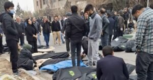 Videos of body bags give rare glimpse of Iran’s bloody crackdown