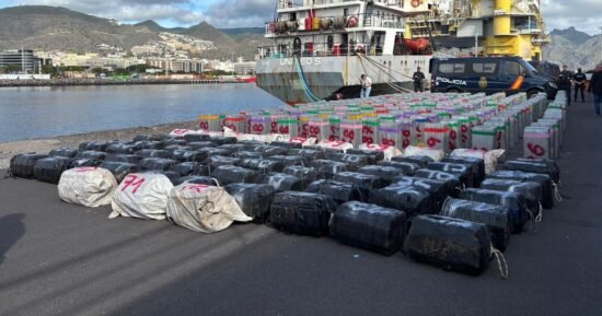 Spain makes its largest-ever cocaine seizure at sea in U.S.-aided operation dubbed “White Tide”
