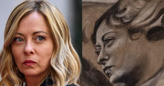 An angel resembling Italian premier is painted over after an outcry