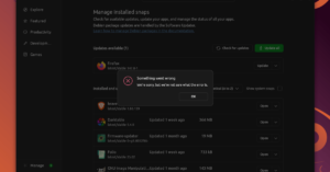 I went back to Linux and it was a mistake