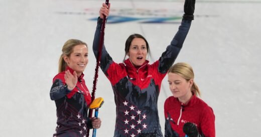 U.S. women’s curling team slides to victory over Canada in an Olympic first