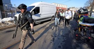 Police respond to a shooting at high school hockey game in Pawtucket, Rhode Island