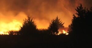 Massive wildfire doubles in size in just 24 hours