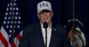 Trump says U.S. objective is to defend Americans by eliminating threats from the Iranian regime