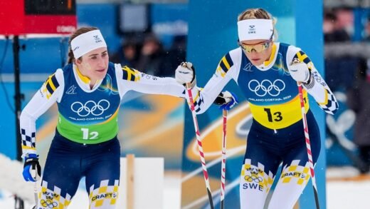 Olympics: Sweden’s Ebba Andersson loses ski in epic crash, rallies for silver