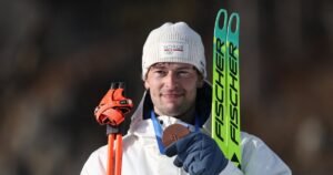 Norwegian biathlete who confessed to cheating on girlfriend wins second bronze medal at Winter Olympics