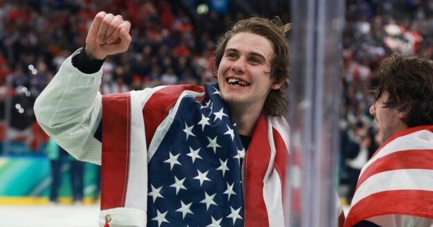 USA men’s hockey team sparks patriotic pride after first Olympic gold in 46 years