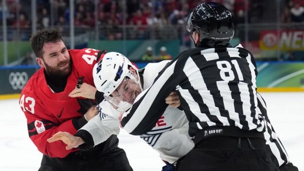 Olympics: Canada’s Tom Wilson ejected from hockey game for fighting
