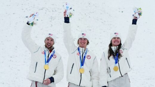 Olympics: Team USA gets gold in freestyle skiing mixed team aerials