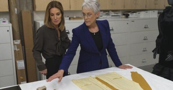 Jamie Lee Curtis revisits “Halloween,” “Psycho,” and “True Lies” artifacts