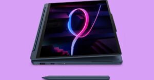 The new Yoga 9i 2-in-1 from Lenovo has an angled ‘canvas mode’ for easier note-taking