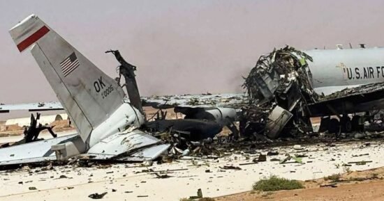 Vital U.S. radar aircraft was destroyed by Iranian strike on U.S. base in Saudi Arabia, photos show