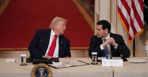 At college sports roundtable, Trump says “whole educational system” could go out of business unless fixed