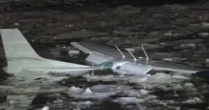 Mini miracle on the Hudson as pilot and passenger survive plane crash in icy river