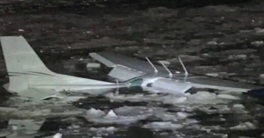 Mini miracle on the Hudson as pilot and passenger survive plane crash in icy river