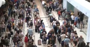 Travelers caught in middle of DHS funding fight as shutdown leads to hours-long delays at airports
