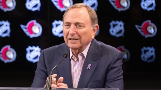 Gary Bettman defends US men’s hockey team after Trump’s quip about women’s squad