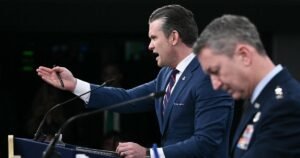 Watch Live: Hegseth, Caine brief on Iran war operations