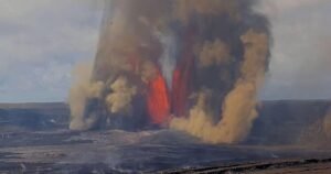 Hawaii's Kilauea volcano sends glassy fragments, ash into the air during new eruption