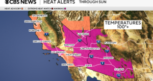 Maps show forecast for extreme heat wave scorching the West