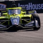 IndyCar driver plows into the wall during qualifying