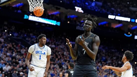 UCF center John Bol scores on own basket in March Madness loss to UCLA