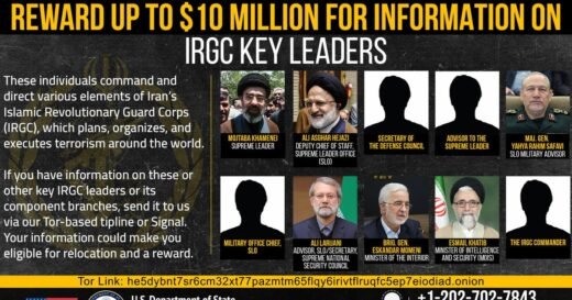 U.S. offers $10 million reward, chance to relocate for information on Iran’s leaders: “Send us a tip”