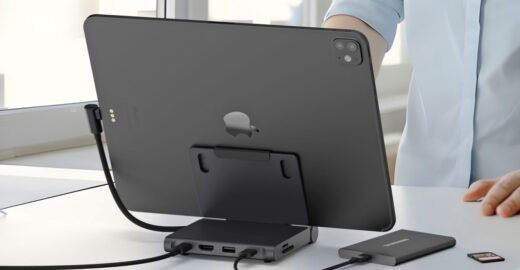 Satechi’s new folding dock adds USB, audio, and video ports to the iPad