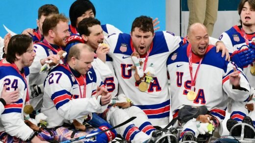 US makes history with fifth straight Paralympic sled hockey title