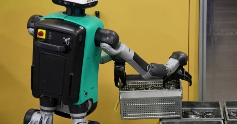 Humanoid robots take over manual job at auto parts plant