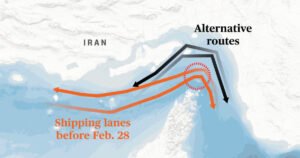 Track Strait of Hormuz ship traffic as Trump blockades Iran ports
