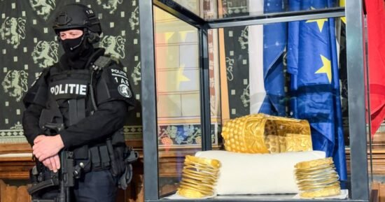 Ancient golden helmet stolen in Dutch museum heist is recovered a year later