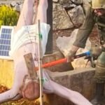 Israeli soldier strikes Jesus statue in Lebanon, photo shows