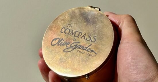 Five questions for the guys who made a compass that points to the Times Square Olive Garden