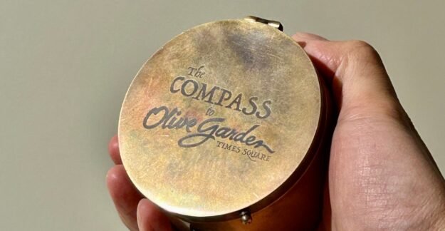 Five questions for the guys who made a compass that points to the Times Square Olive Garden