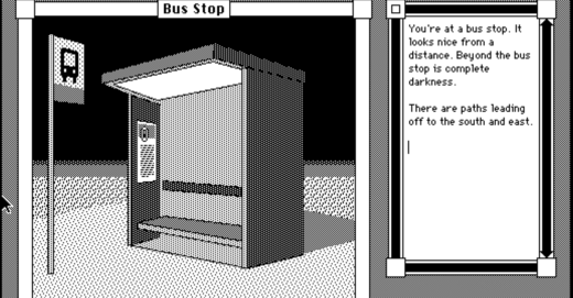 Transfer Point is a modern adventure game made with 40-year-old software