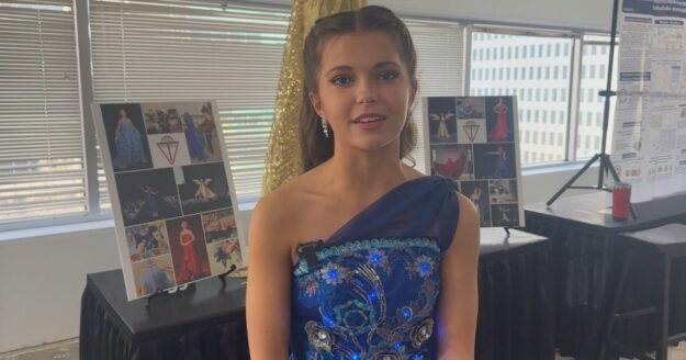 Teen using light-up dresses to combat darkness honored for her work in STEM