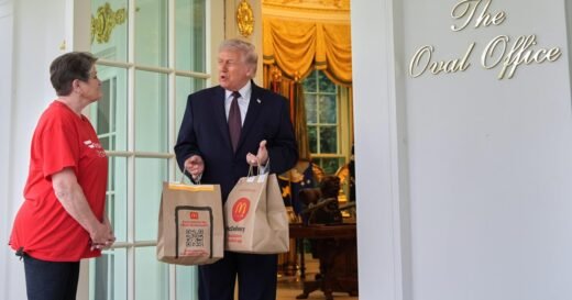 DoorDasher joins Trump for impromptu White House press event after delivering McDonald’s