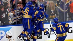 Sabres stun Bruins with dramatic comeback to win first playoff game in 15 years