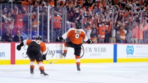 NHL news: Flyers defenseman Cam York throws stick after OT winner vs Penguins