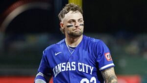 Royals rookie Carter Jensen admits he slept through alarm before start