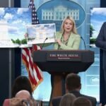 Leavitt discusses “Arc de Trump” at White House briefing