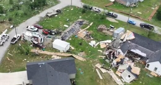 Man says “we actually felt the house lift up a little” as tornadoes sweep across central U.S.