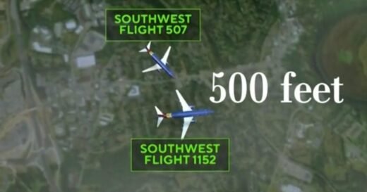 Southwest pilots take evasive maneuvers to avoid midair collision over Nashville